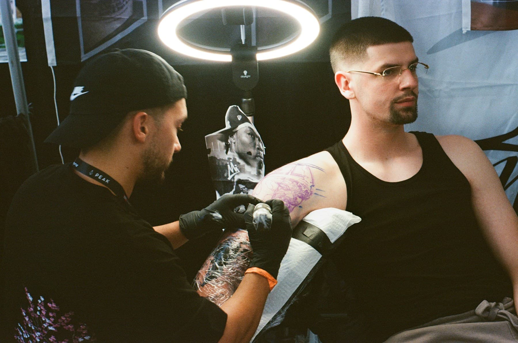 New custom tattoo session